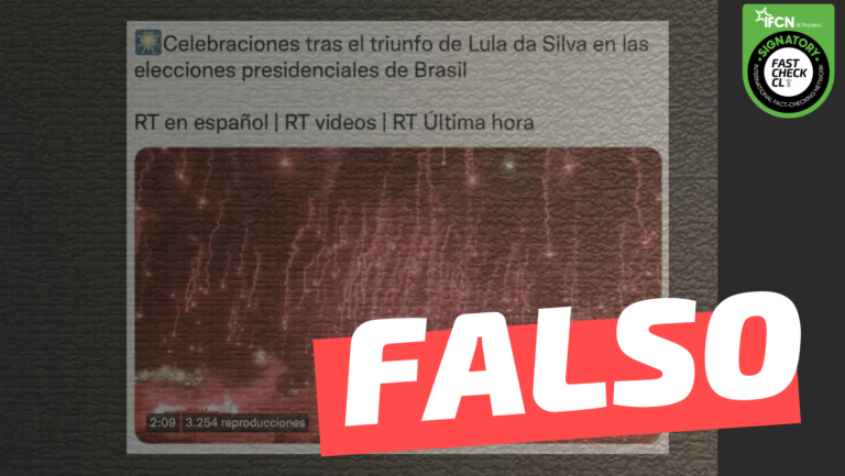 Lee más sobre el artículo (Video) “Celebraciones tras el triunfo de Lula da Silva en las elecciones presidenciales de Brasil”: #Falso