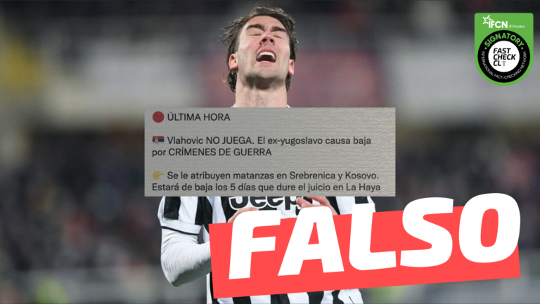 Lee más sobre el artículo “Última hora: Vlahović no juega. El ex-yugoslavo causa baja por Crímenes de Guerra”: #Falso