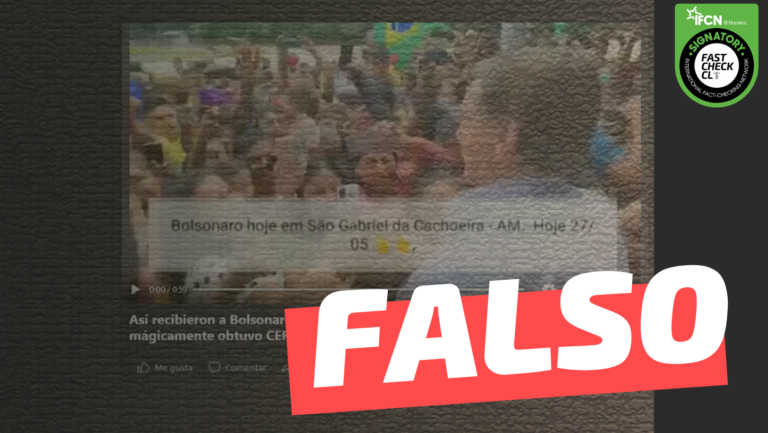 Lee más sobre el artículo “Así recibieron a Bolsonaro en São Gabriel, donde el domingo pasado mágicamente obtuvo cero votos”: #Falso