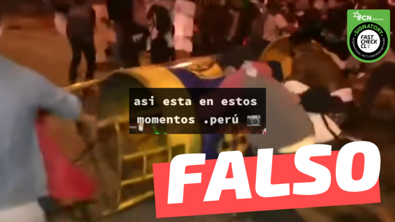 Lee más sobre el artículo (Video) “Así está en estos momentos Perú”: #Falso