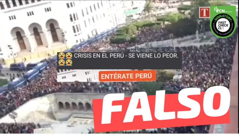 Lee más sobre el artículo Video que muestra la crisis que se vive en Perú: #Falso