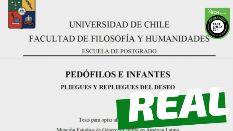 Lee más sobre el artículo “Dedicatoria de tesis en U.Chile: ‘Dedicada a los niños y niñas de deseo inquieto (…). A los pedófilos de deseo culposo, para que exorcicen su malestar y sus temores por amar a quienes aman'”: #Real