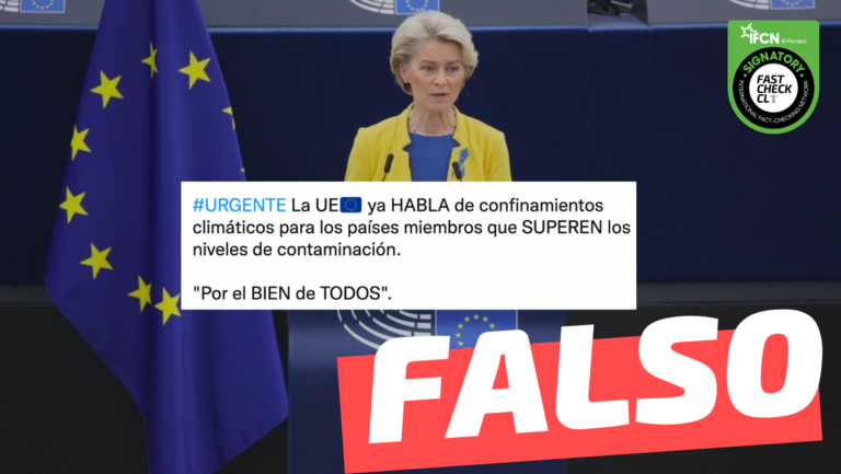 Lee más sobre el artículo “La UE ya habla de confinamientos climáticos para los países que superen los niveles de contaminación: ‘Por el bien de todos'”: #Falso