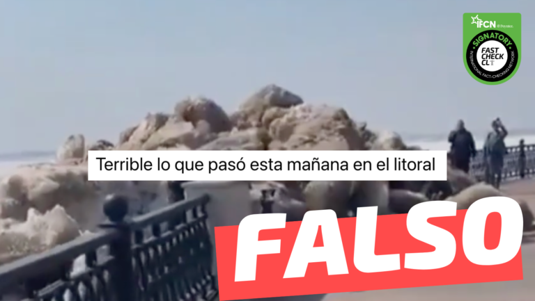 Lee más sobre el artículo (Video) “Terrible lo que pasó esta mañana en el litoral” de Chile: #Falso