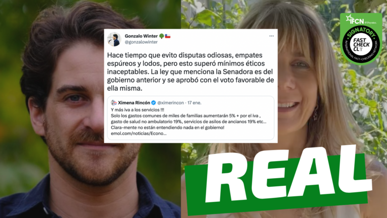 Lee más sobre el artículo “La ley que menciona la senadora (sobre el cobro de IVA a los servicios) es del gobierno anterior y se aprobó con el voto favorable de ella misma”: #Real
