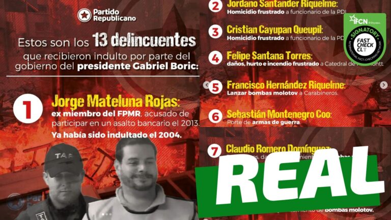 Lee más sobre el artículo (Imagen) Estos son los 13 indultados por el Presidente Gabriel Boric: #Real