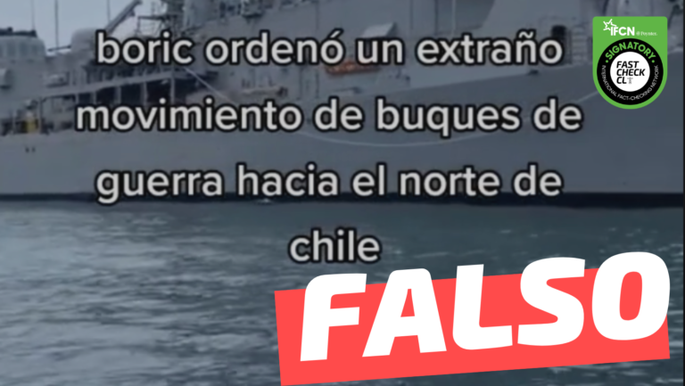Lee más sobre el artículo (Videos) “Boric ordenó un movimiento de buques hacia el norte de Chile, descargaron cientos de blindados de guerra en el puerto de Arica”: #Falso