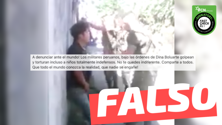 Lee más sobre el artículo (Video)“<strong>Los militares peruanos, bajo las órdenes de Dina Boluarte golpean y torturan incluso a niños totalmente indefensos</strong>”: #Falso