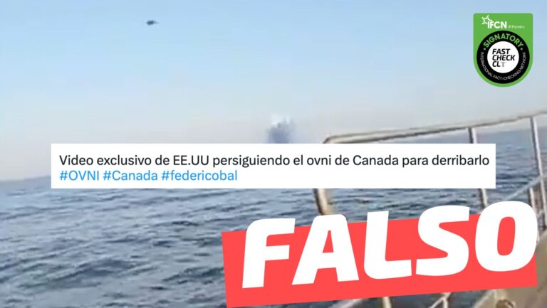 Lee más sobre el artículo “Video exclusivo de EE.UU persiguiendo el OVNI de Canadá para derribarlo”: #Falso