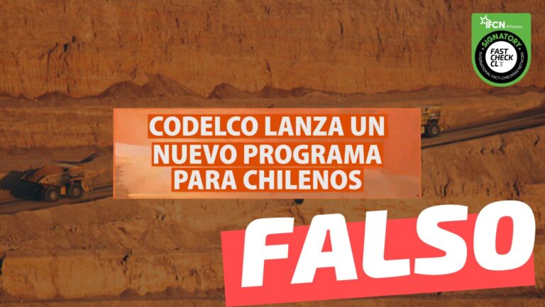 Lee más sobre el artículo (Videos) “Codelco lanza un nuevo programa para chilenos: obtenga un dividendo por cada kilo de cobre extraído”: #Falso