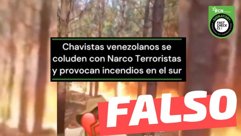 Lee más sobre el artículo (Video) “Chavistas venezolanos se coluden con narcos terroristas y provocan incendios en el sur”: #Falso
