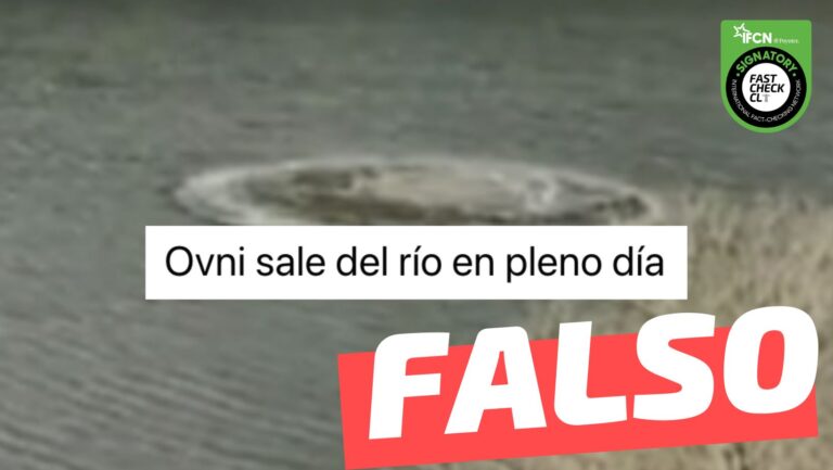 Lee más sobre el artículo (Video) “Ovni sale de río en pleno día”: #Falso