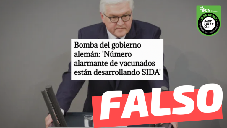 Lee más sobre el artículo “Bomba del gobierno alemán: ‘Número alarmante de vacunados están desarrollando SIDA'”: #Falso