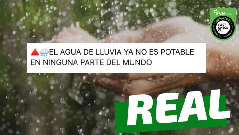 Lee más sobre el artículo “El agua de lluvia ya no es potable en ninguna parte del mundo”: #Real