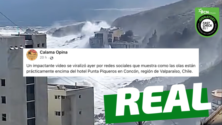 Lee más sobre el artículo “Video muestra como las olas están prácticamente encima del Hotel Punta Piqueros en Concón”: #Real