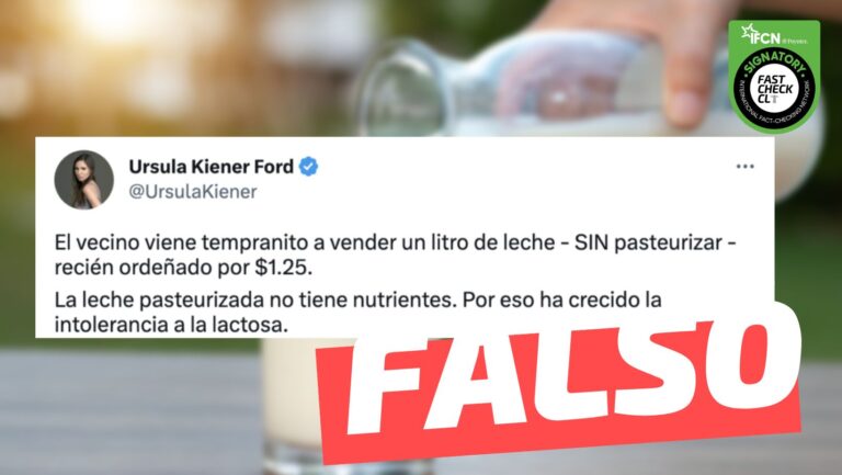 Lee más sobre el artículo “La leche pasteurizada no tiene nutrientes. Por eso ha crecido la intolerancia a la lactosa”: #Falso