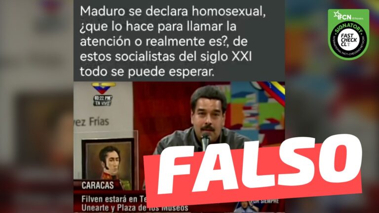 Lee más sobre el artículo (Video) “Maduro se declara homosexual”: #Falso
