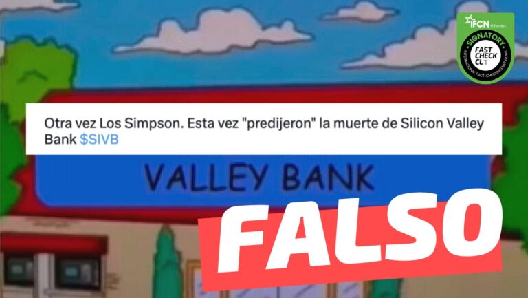 Lee más sobre el artículo (Video) “Otra vez Los Simpson. Esta vez predijeron la muerte de Silicon Valley Bank”: #Falso