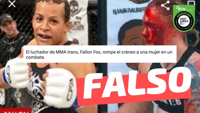 Lee más sobre el artículo (Imagen) “El luchador de MMA trans, Fallon Fox, rompe el cráneo a una mujer en un combate”: #Falso