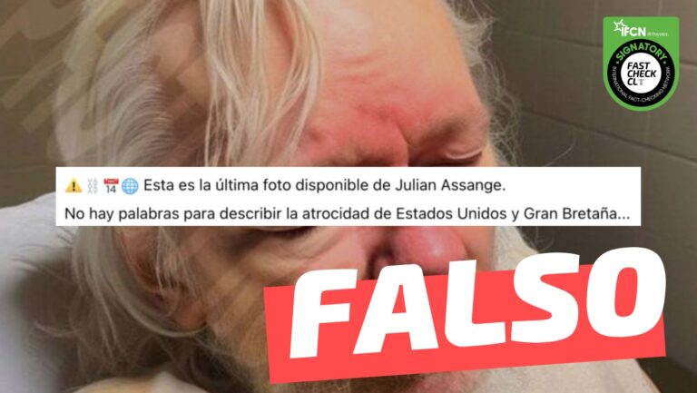 Lee más sobre el artículo (Imagen) “Esta es la última foto disponible de Julian Assange”: #Falso