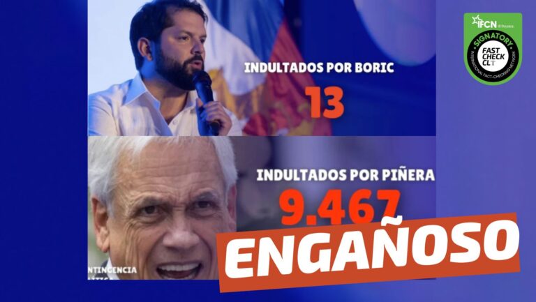 Lee más sobre el artículo (Imagen) “Indultados por Boric: 13. Indultados por Piñera: 9.467”: #Engañoso