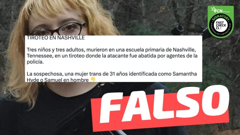 Lee más sobre el artículo (Imagen) Samantha Hyde de 28 años fue la autora del tiroteo en la escuela de Nashville, Tennessee: #Falso