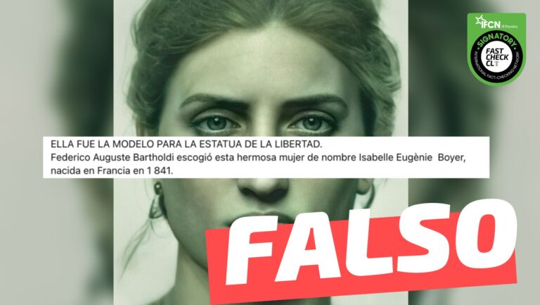 Lee más sobre el artículo (Imagen) “Ella fue la modelo para la Estatua de la Libertad”: #Falso
