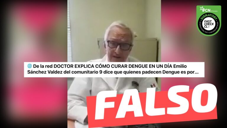 Lee más sobre el artículo (Video) “El dengue da por falta de calcio”: #Falso