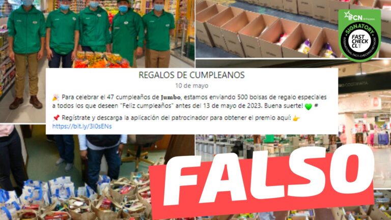 Lee más sobre el artículo (Concurso) “Para celebrar el 47° cumpleaños de Jumbo, estamos enviando 500 bolsas de regalo especiales a todos los que deseen”: #Falso