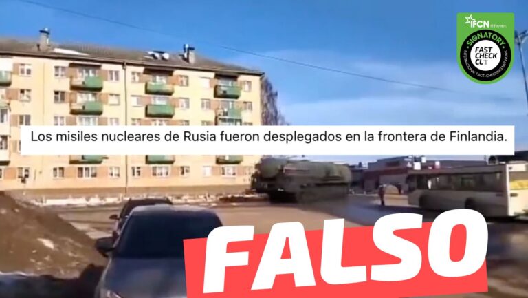 Lee más sobre el artículo (Video) “Los misiles nucleares de Rusia fueron desplegados en la frontera de Finlandia”: #Falso