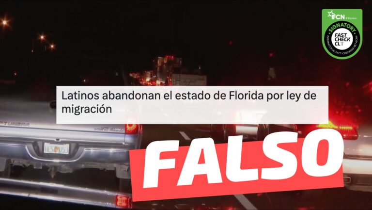Lee más sobre el artículo (Video) “Latinos abandonan el estado de Florida por ‘ley de migración’”: #Falso