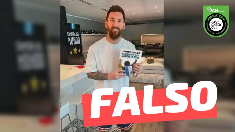 Lee más sobre el artículo (Imagen) “Messi con un libro de Milei ya dice todo”: #Falso