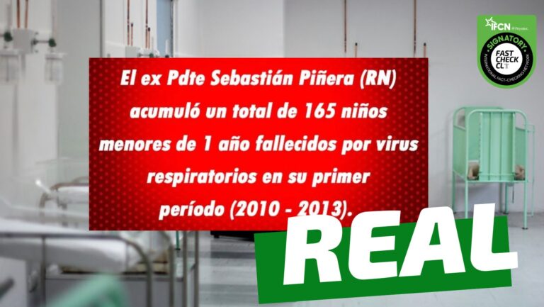 Lee más sobre el artículo “El ex presidente Piñera acumuló un total de 165 niños menores de 1 año fallecidos por virus respiratorios en su primer periodo (2010-2013)”: #Real