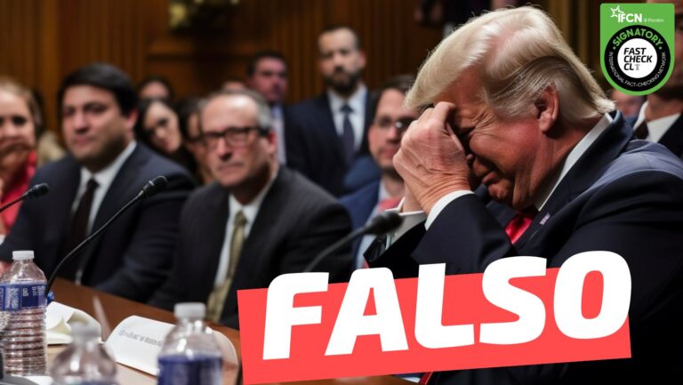 Lee más sobre el artículo (Imagen) Expresidente Donald Trump afligido en el tribunal de Miami: #Falso