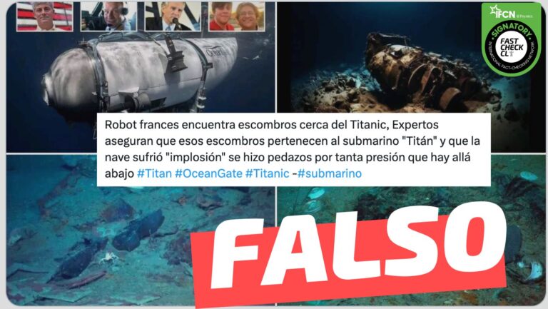 Lee más sobre el artículo (Imagen) “Esos escombros pertenecen al submarino ‘Titán'”: #Falso