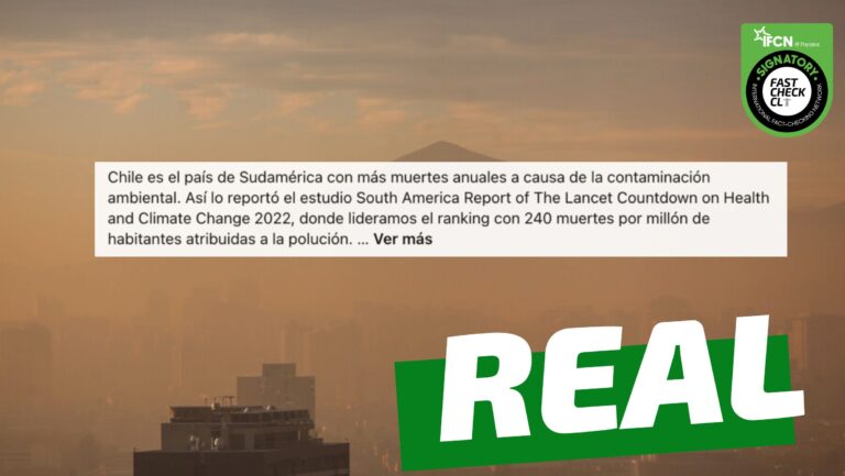 Lee más sobre el artículo “Chile es el país de Sudamérica con más muertes por culpa de la contaminación”: #Real