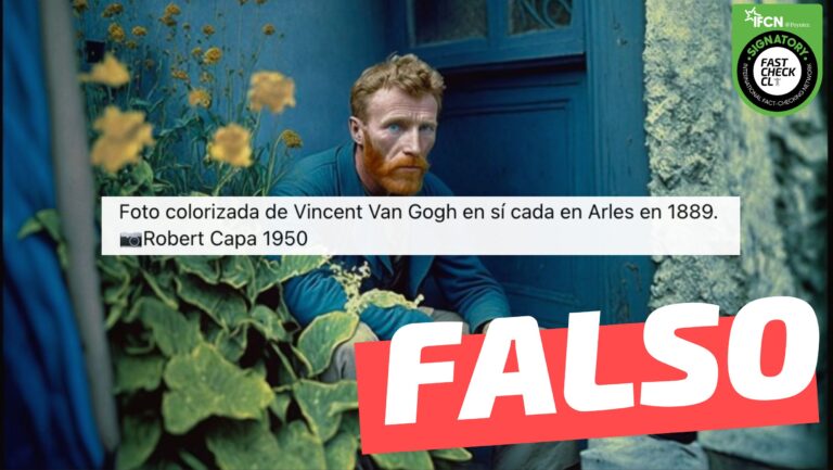 Lee más sobre el artículo “Foto colorizada de Vincent van Gogh en su casa en Arles en 1889”: #Falso