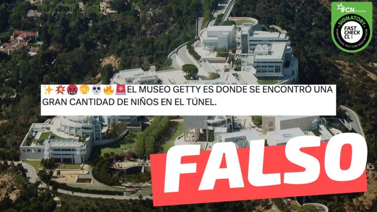 Lee más sobre el artículo “El Museo Getty (Estados Unidos) es donde se encontró una gran cantidad de niños en el túnel”: #Falso
