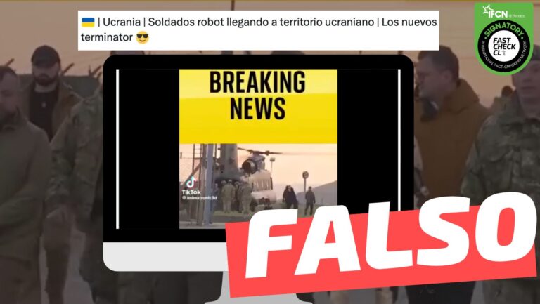 Lee más sobre el artículo (Video) “Nuevo ‘Robot Royal Force’ llegó a Ucrania”: #Falso