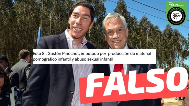 Lee más sobre el artículo (Imagen) “Gastón Pinochet, imputado por producción de material pornográfico infantil”, junto a Sebastián Piñera: #Falso