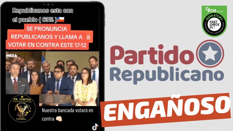 Lee más sobre el artículo (Video) “Se pronuncia republicanos y llama a votar en contra este 17-12”: #Engañoso
