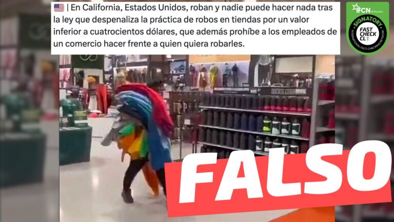 Lee más sobre el artículo “En California (EE.UU.) roban y nadie puede hacer nada tras la ley que despenaliza la práctica de robos en tiendas por un valor inferior a USD 400”: #Falso