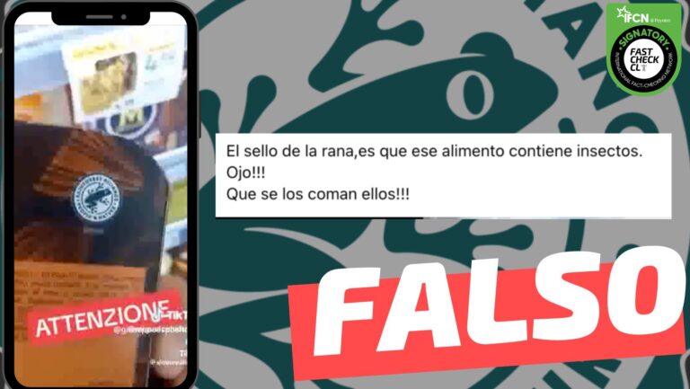 Lee más sobre el artículo (Imagen) “Si contiene el sello de la rana, contiene insectos”: #Falso