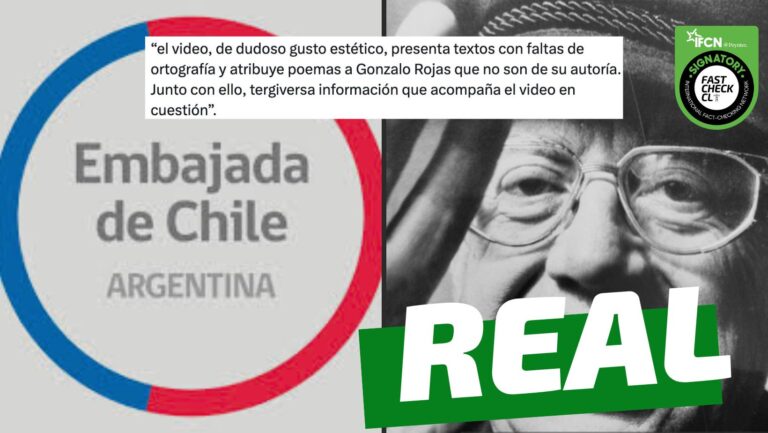 Lee más sobre el artículo Embajada de Chile en Argentina publicó un documental en homenaje al poeta Gonzalo Rojas con una serie de errores: #Real