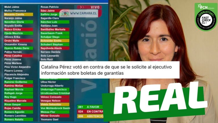 Lee más sobre el artículo Catalina Pérez votó en contra de solicitud que pide las copias de las boletas de garantía de todos los recursos asignados a fundaciones: #Real