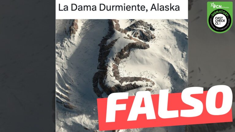Lee más sobre el artículo (Imagen) “‘La Dama Durmiente’, en Alaska”: #Falso