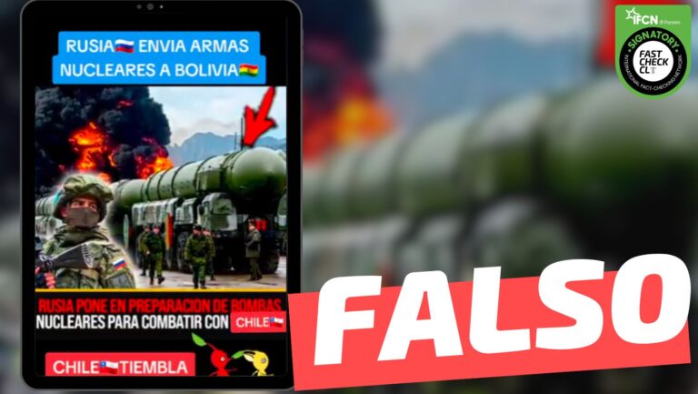 Lee más sobre el artículo (Video) “Rusia pone en preparación bombas nucleares para combatir a Chile”: #Falso