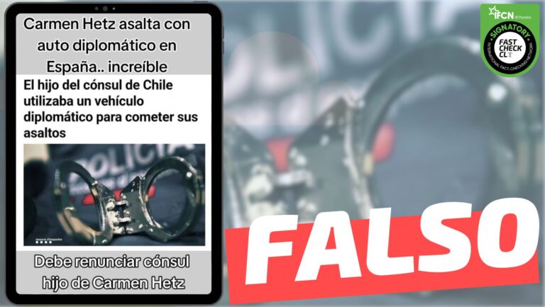 Lee más sobre el artículo “Nieto de Carmen Hertz asalta con auto diplomático en España”: #Falso