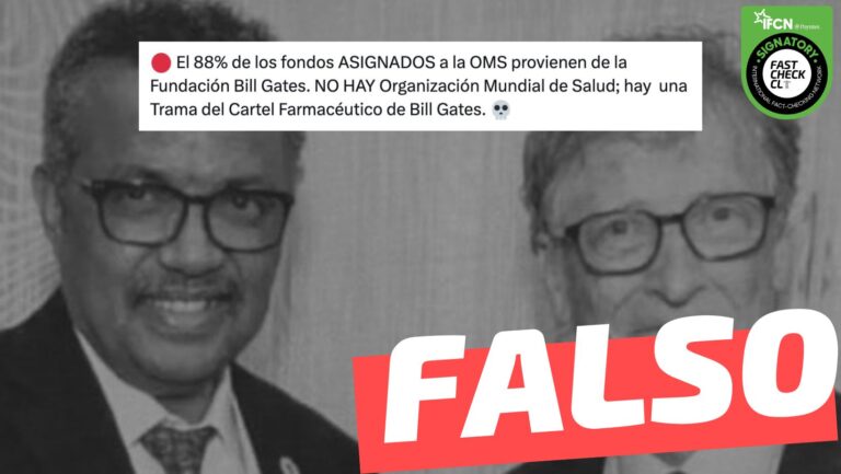 Lee más sobre el artículo “88% de los fondos asignados a la OMS provienen de la Fundación Bill Gates”: #Falso