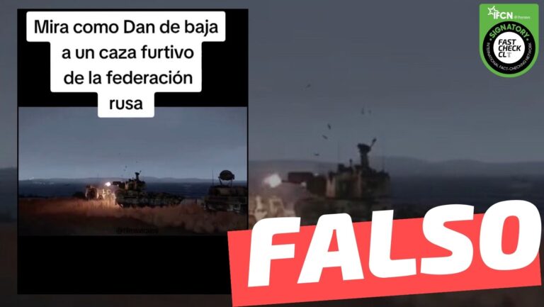 Lee más sobre el artículo (Video) “Dan de baja a un caza furtivo de la federación rusa”: #Falso